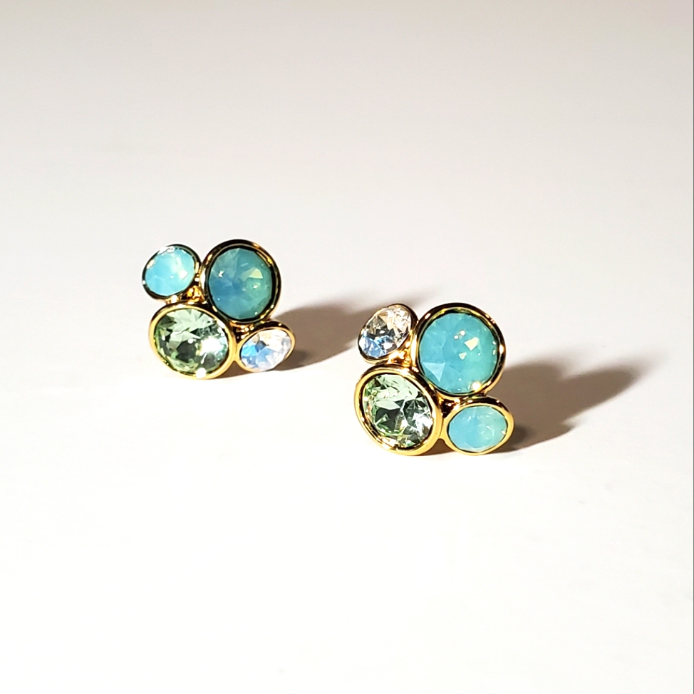 Ted Baker London Lynda Emerald Green Swarovski Crystal Cluster Earring S